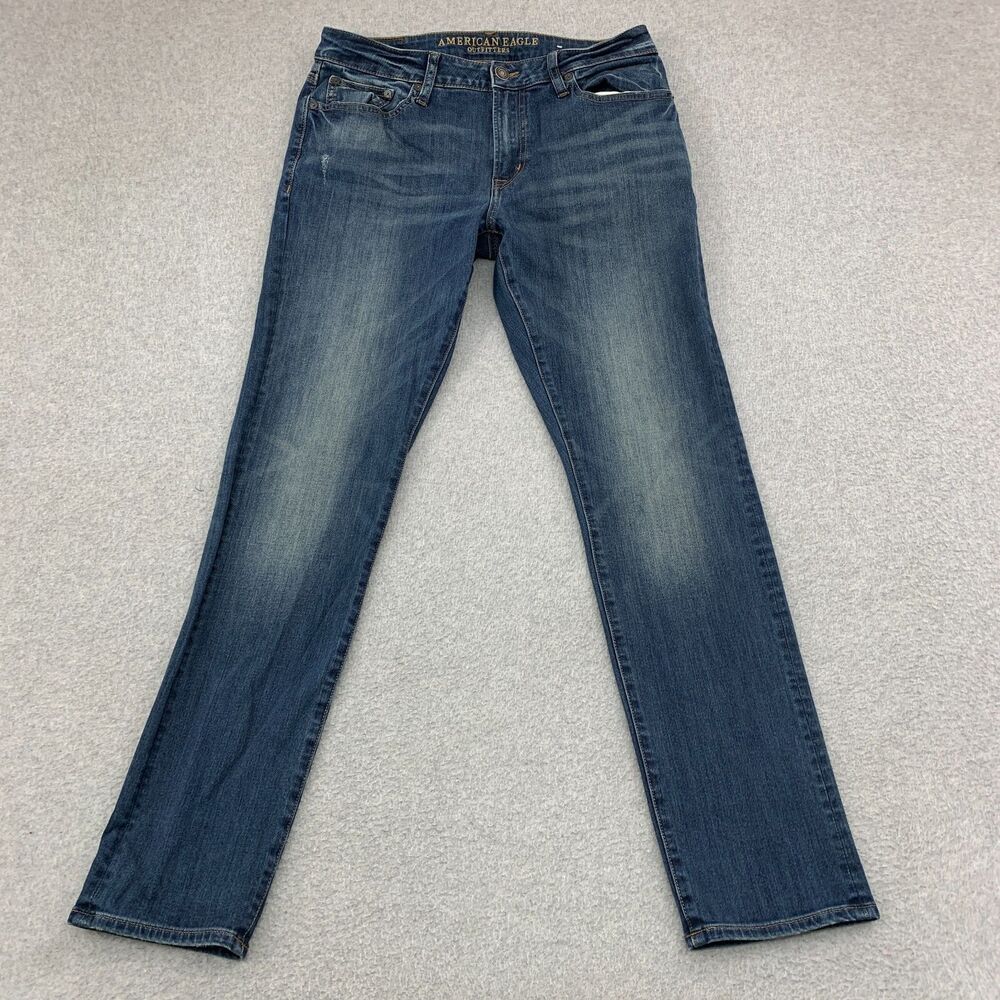 American Eagle Jeans Mens Size 32x31 (actual) Slim Distressed Extreme Stretch 4